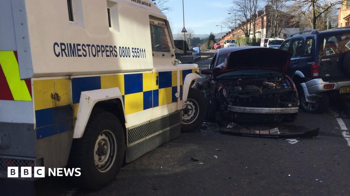belfast-police-chase-three-officers-injured-in-crash-bbc-news