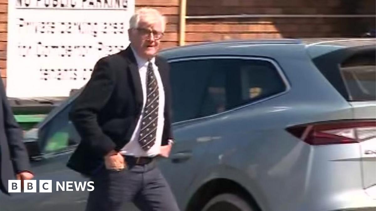 John Price arriving at court
