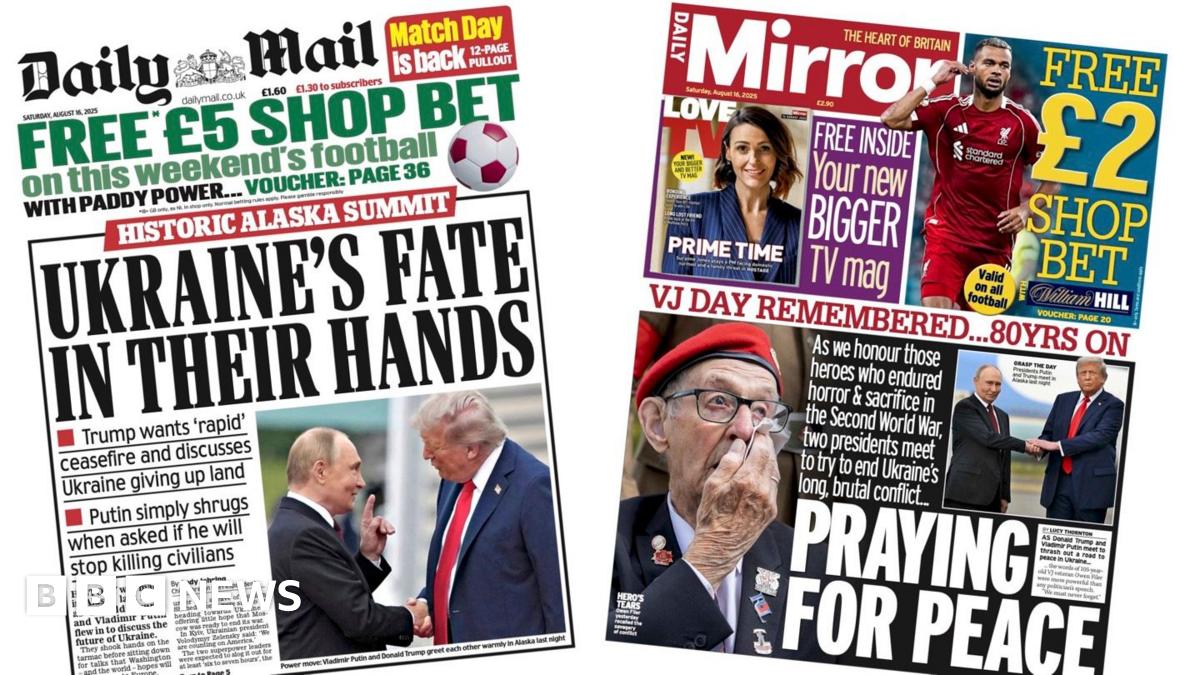 'Ukraine's fate in their hands' and 'Praying for peace'