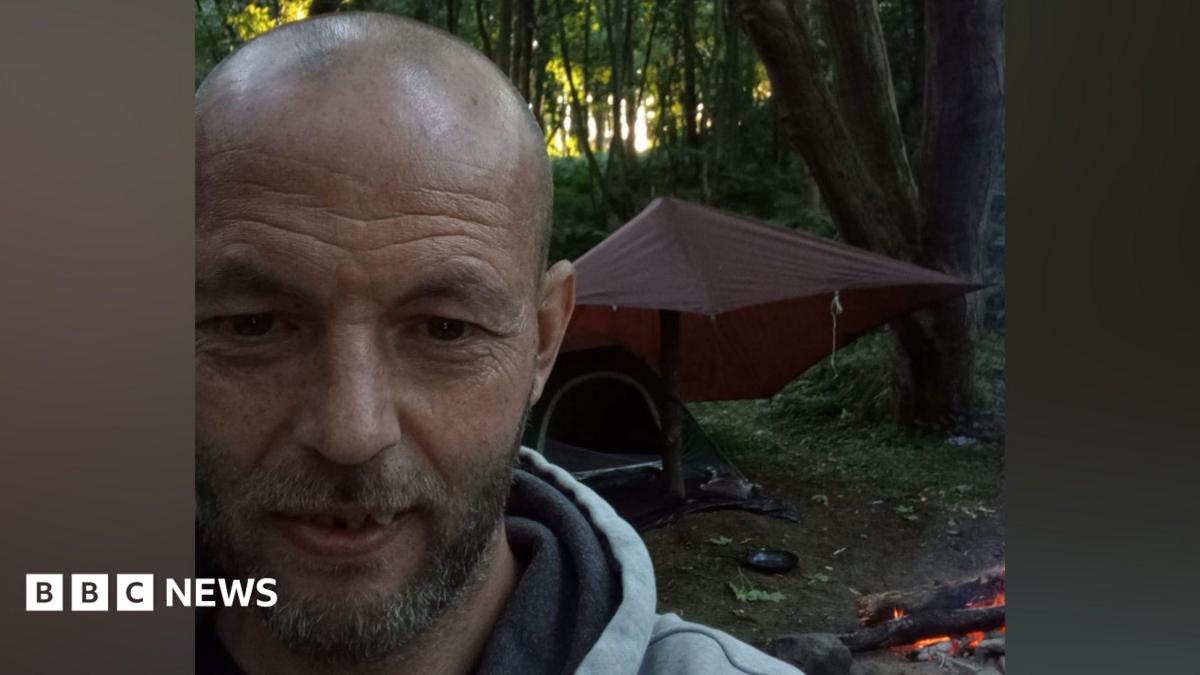 Veteran camps in woods for months waiting for home