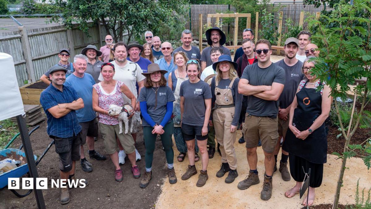 bbc.co.uk - Nathan Bevan - RHS students create community garden on Guildford industrial estate