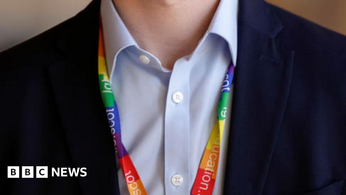 Rainbow lanyard