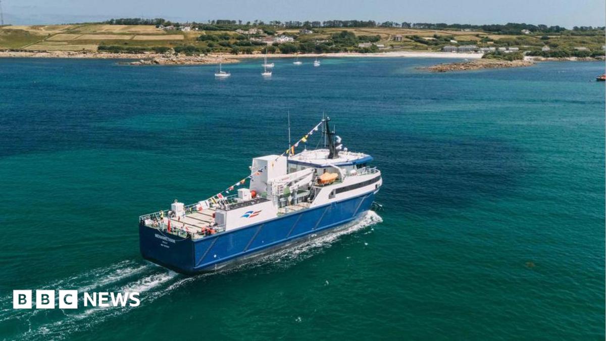Scilly cargo ship Menawethan launch is 'truly special milestone'