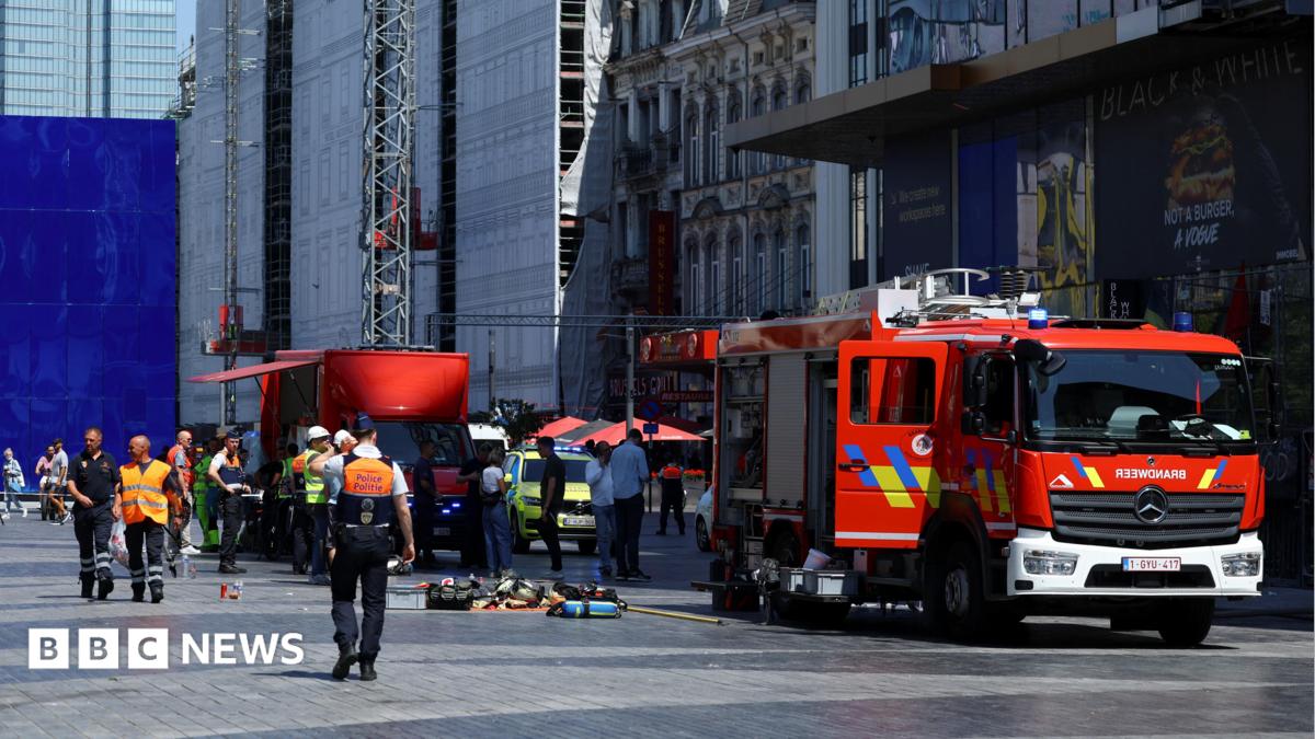 Several found dead in lift shaft after fire in central Brussels building