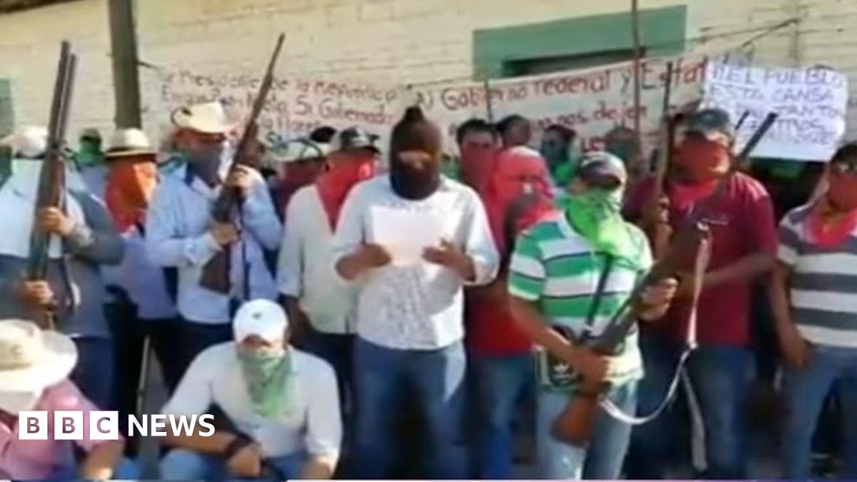 Mexico villagers free gang bosss mother in kidnap deal - BBC News