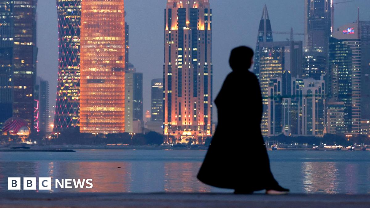 Stock image of a person in Qatar