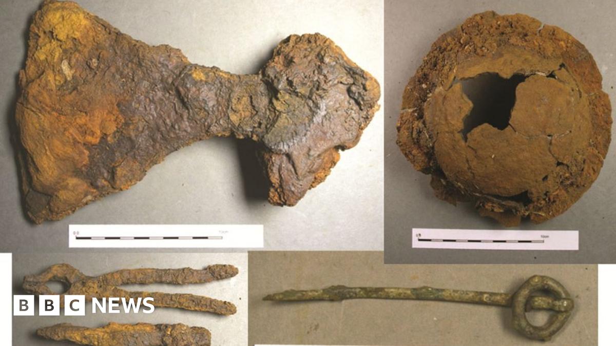 'Warrior of high status' was buried at Scottish Viking site - BBC News