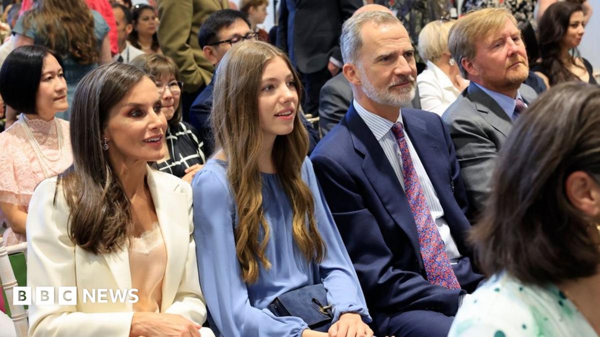 Queen Letizia, Princess Sofia, King Felipe