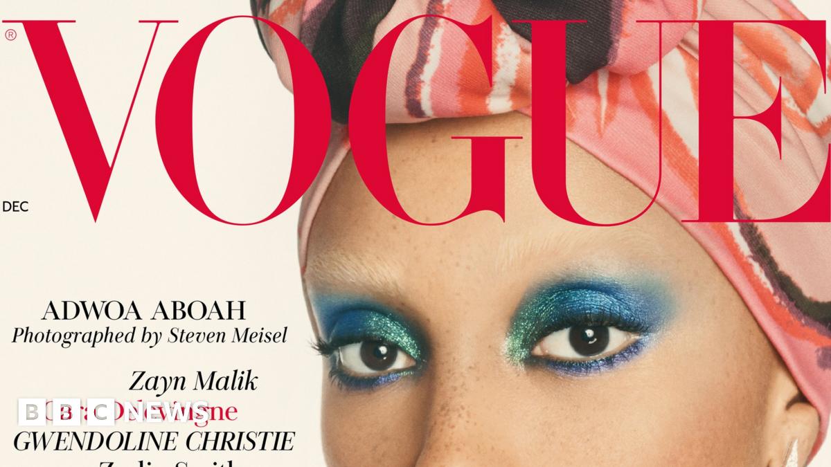 British Vogue unveils 'diverse' December issue - BBC News