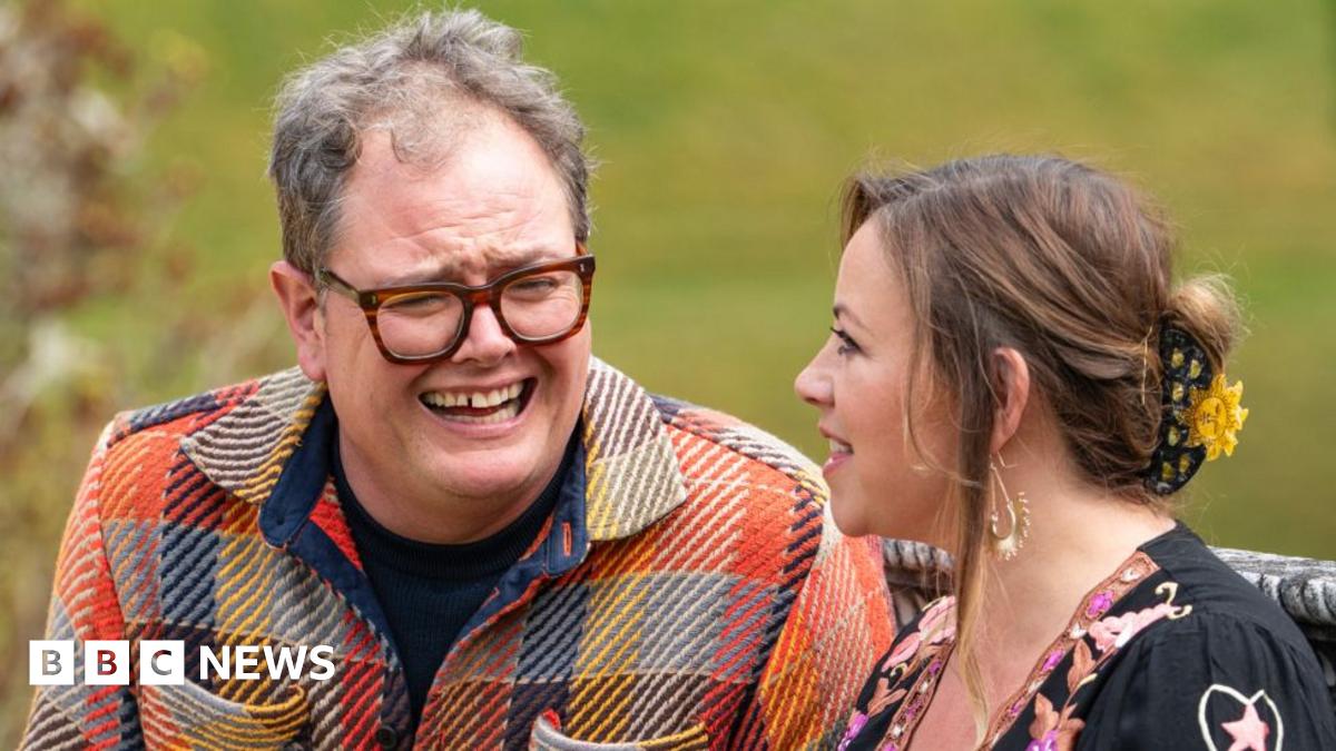 Alan Carr and Charlotte Church on the Celebrity Traitors