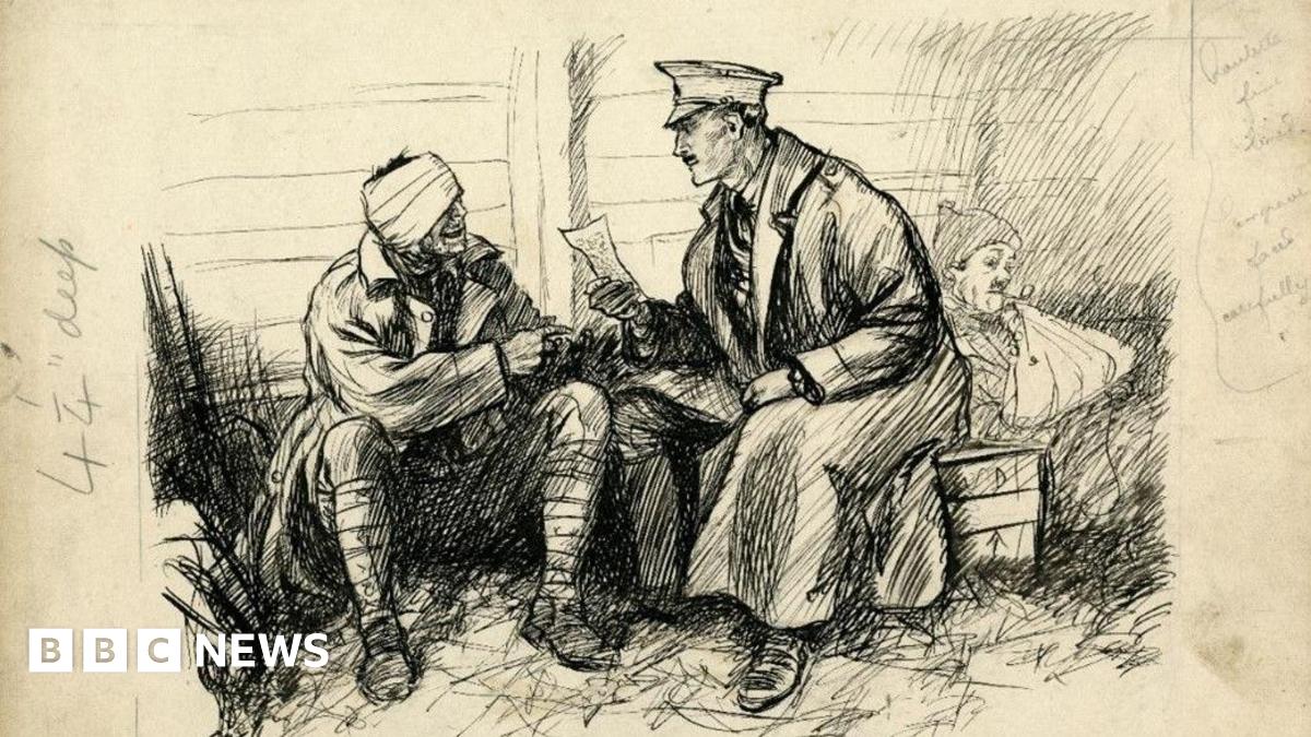 War sketches by Winnie-the-Pooh artist on display in Oxfordshire