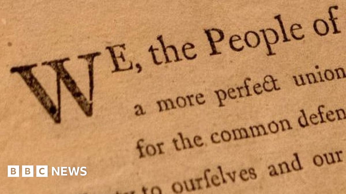 Crypto bid to buy US constitution print raises over $40m - BBC News