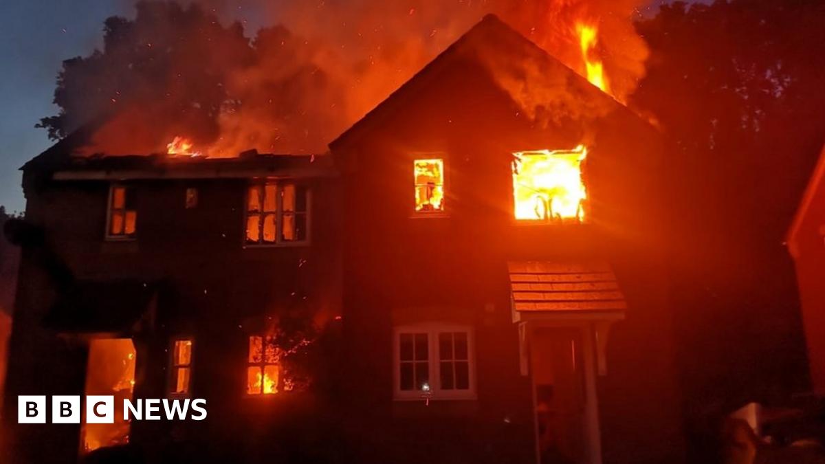 Fire in Woolton Hill destroys two homes and manhole covers explode ...