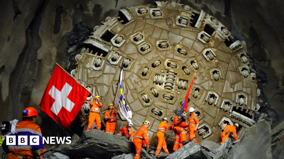 Swiss Gotthard rail tunnel - an engineering triumph - BBC News