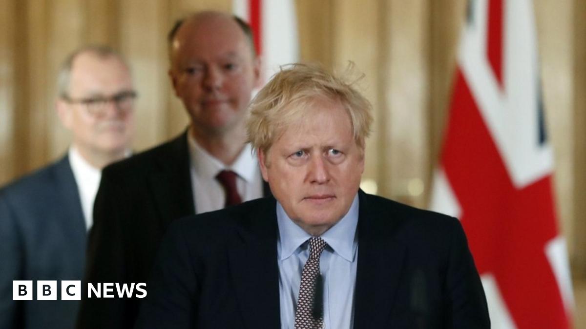 Boris Johnson, Sir Chris Whitty and Sir Patrick Vallance