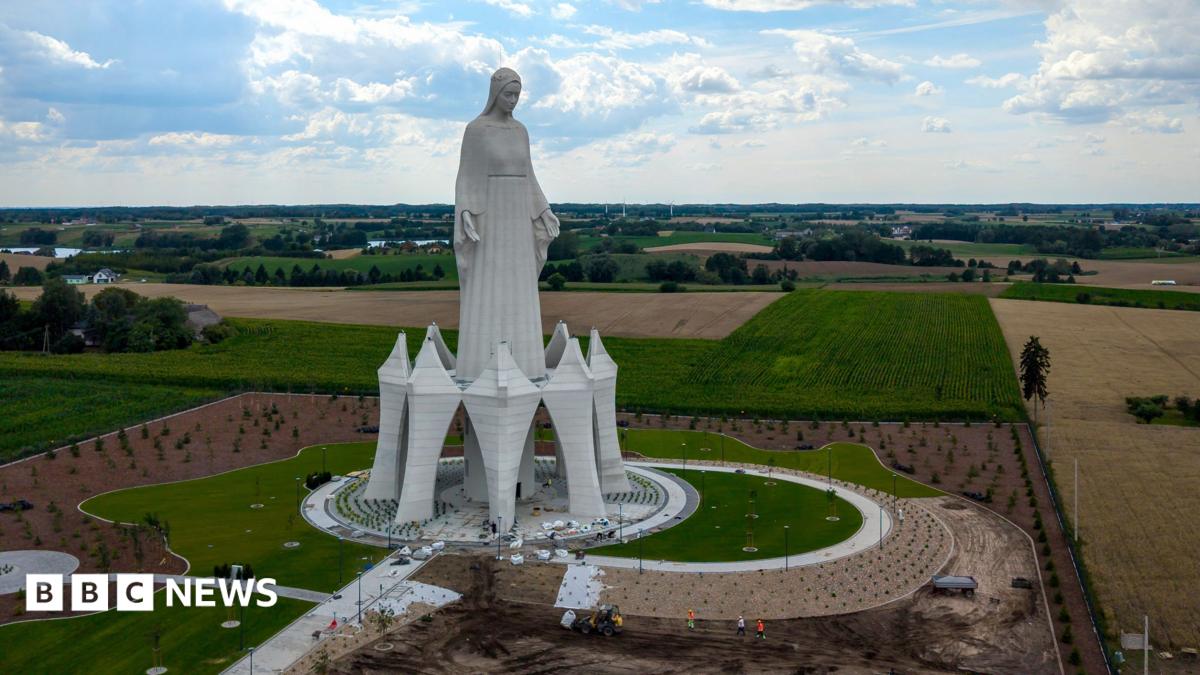 Europe's tallest Virgin Mary statue unveiled in rural Poland