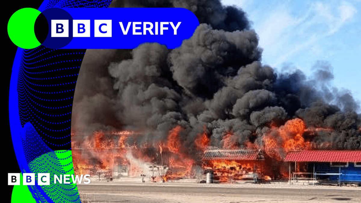 BBC Verify Live: Analysing blast in Ukraine and India fighter jet losses disinformation thumbnail