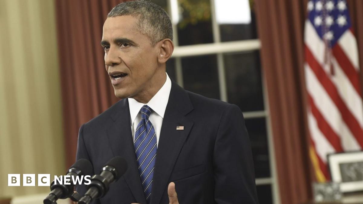 San Bernardino attack Obama vows to terror threat BBC News
