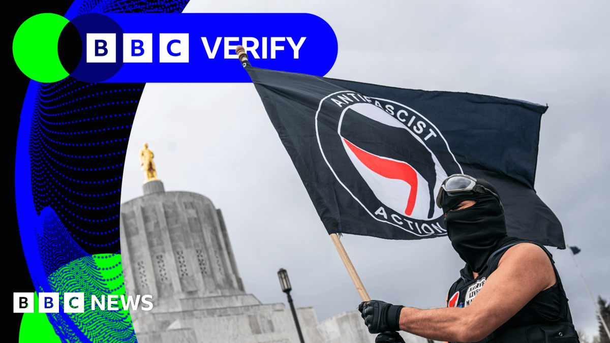 BBC Verify Live: What is the US ‘antifa’ movement and why does Trump want it outlawed? thumbnail