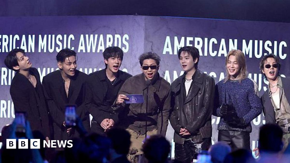 bbc.co.uk - Gavin Butler - BTS crowned 'Artist of the Year' at American Music Awards