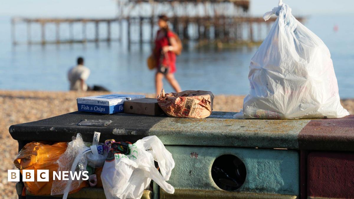 More than 20 tonnes of rubbish left on Brighton beach in heatwave