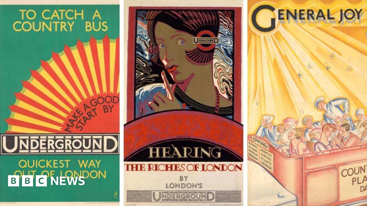 London Underground Art Deco posters on show at transport museum