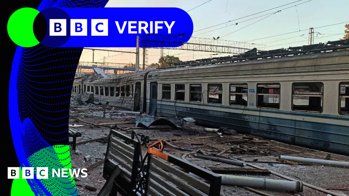 Verifying video after deadly Russian strike on Ukraine transport hub