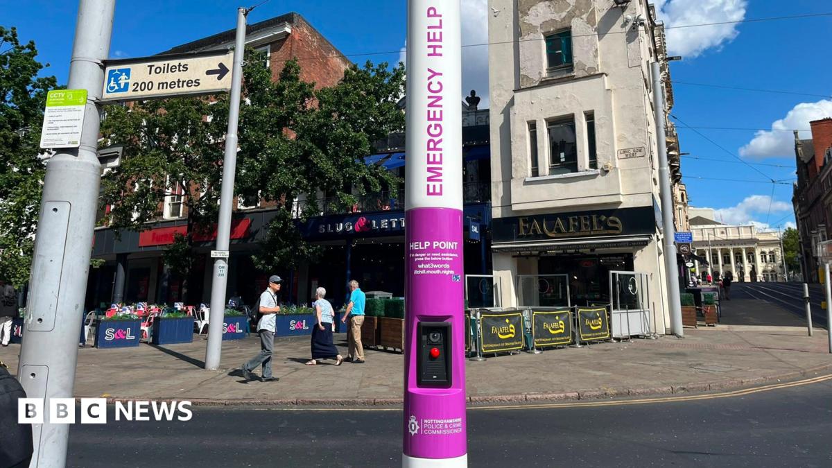 Women's safety help point installed in Nottingham city centre