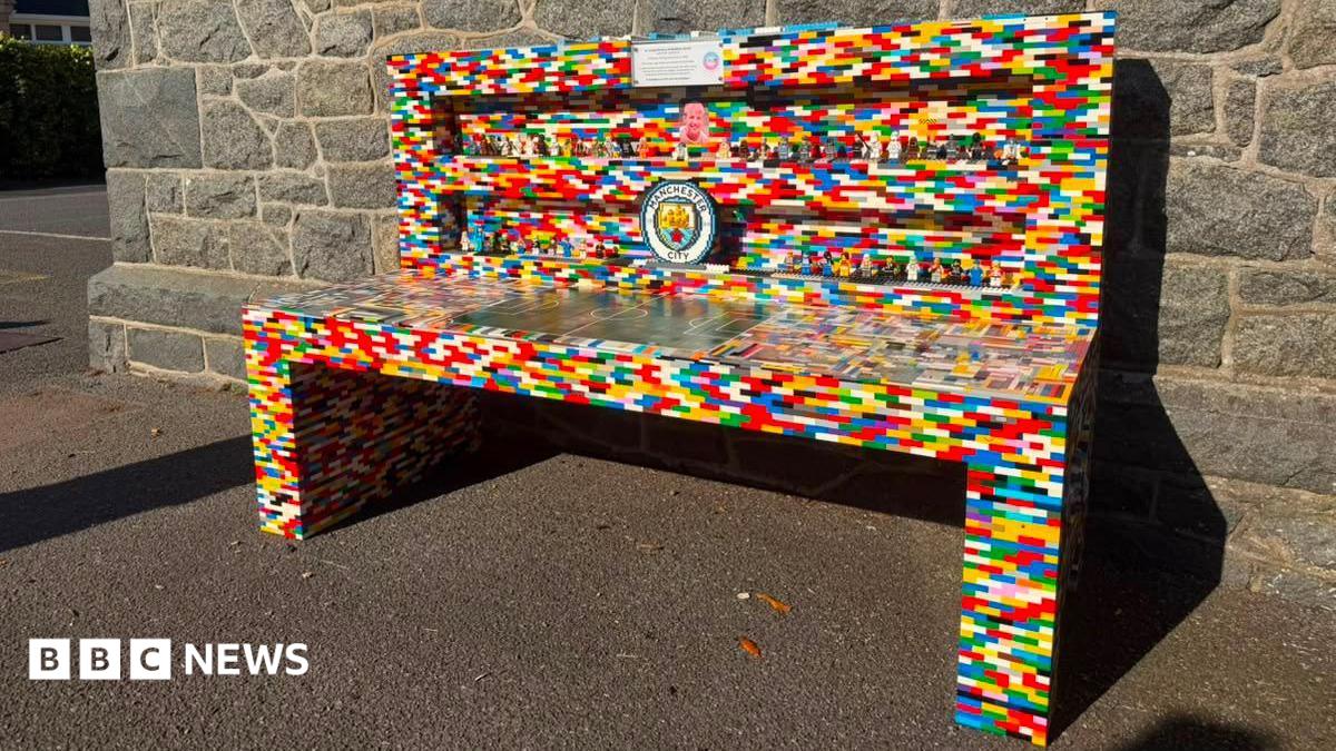 Life-size Lego bench built in memory of Guernsey’s Matthew Girard