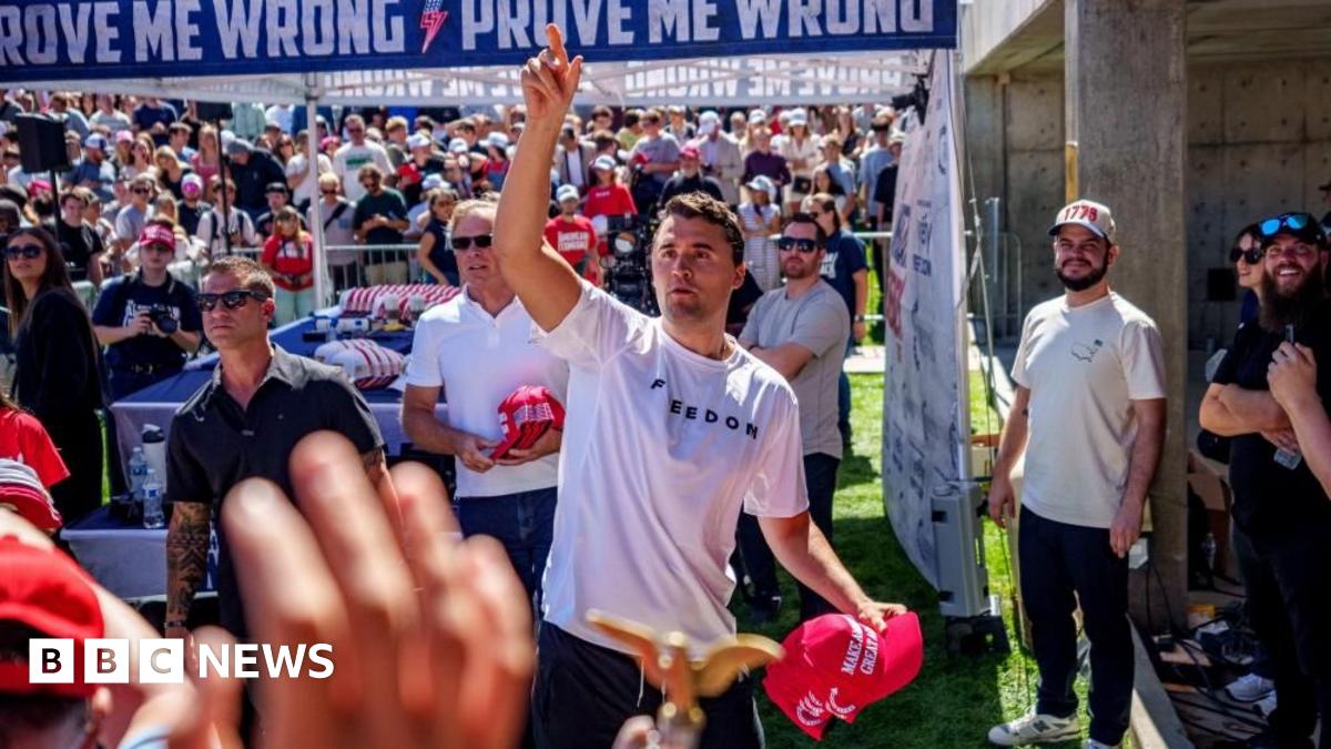 Charlie Kirk shooting: Trump calls killing 'dark moment' for US as manhunt continues for suspect