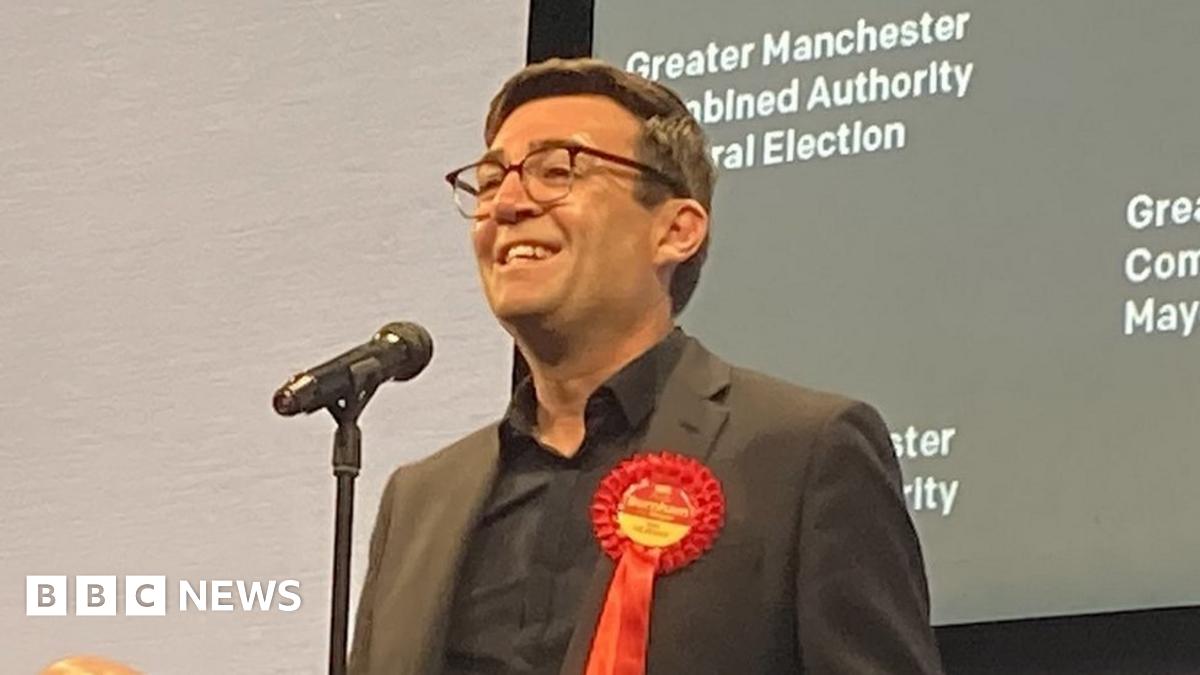 Elections results 2021: Andy Burnham re-elected as Greater Manchester mayor - BBC News