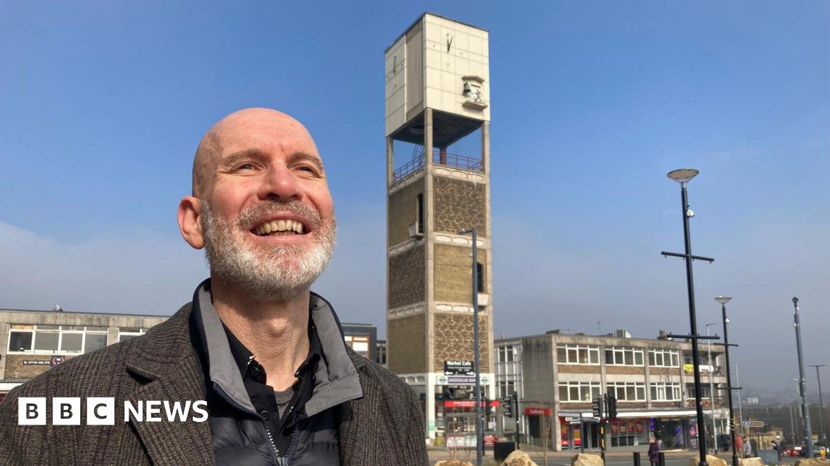 bbc.co.uk - Charles Heslett - Pledge to restore historic 1961 Shipley town centre clock tower