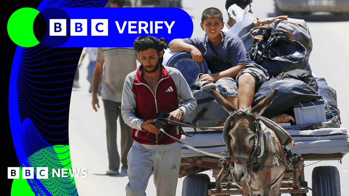 BBC Verify Live: Tracking Gaza evacuations as Israeli offensive in Deir al-Balah starts thumbnail