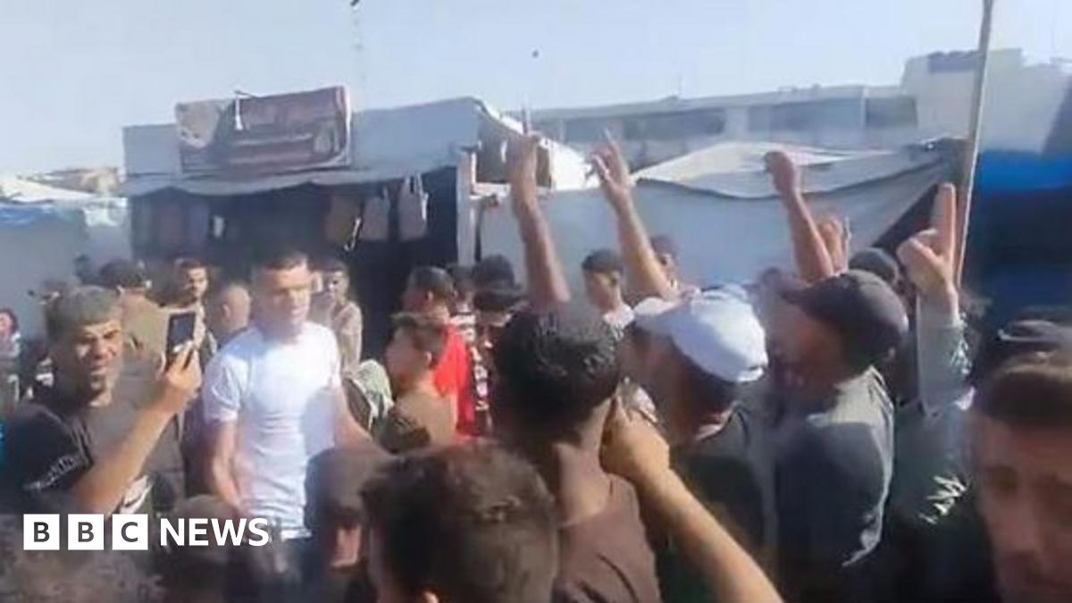 Anti-Hamas protest in Khan Younis, southern Gaza