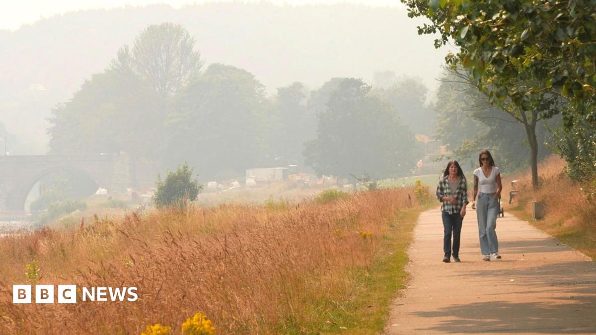 Highland wildfire smoke blows into Aberdeen - 59 miles away