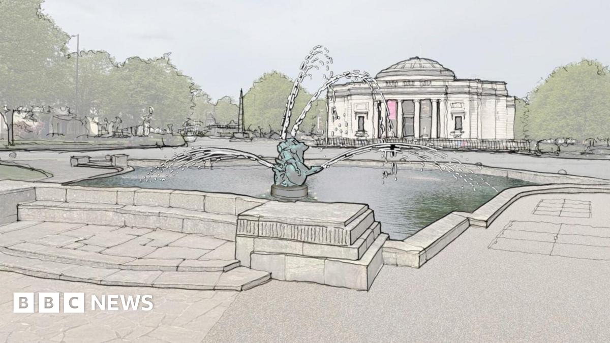 bbc.co.uk - Dan Wareing - Work under way to restore Port Sunlight boat pond and fountain