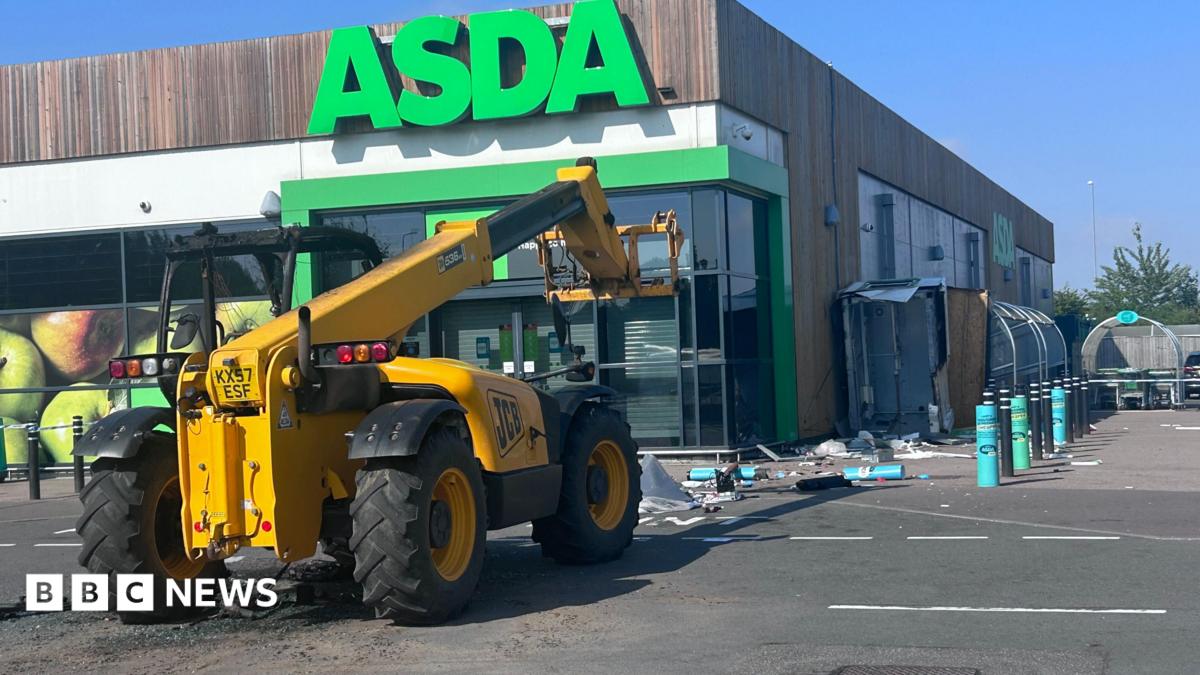 asda raunds telehandler atm theft