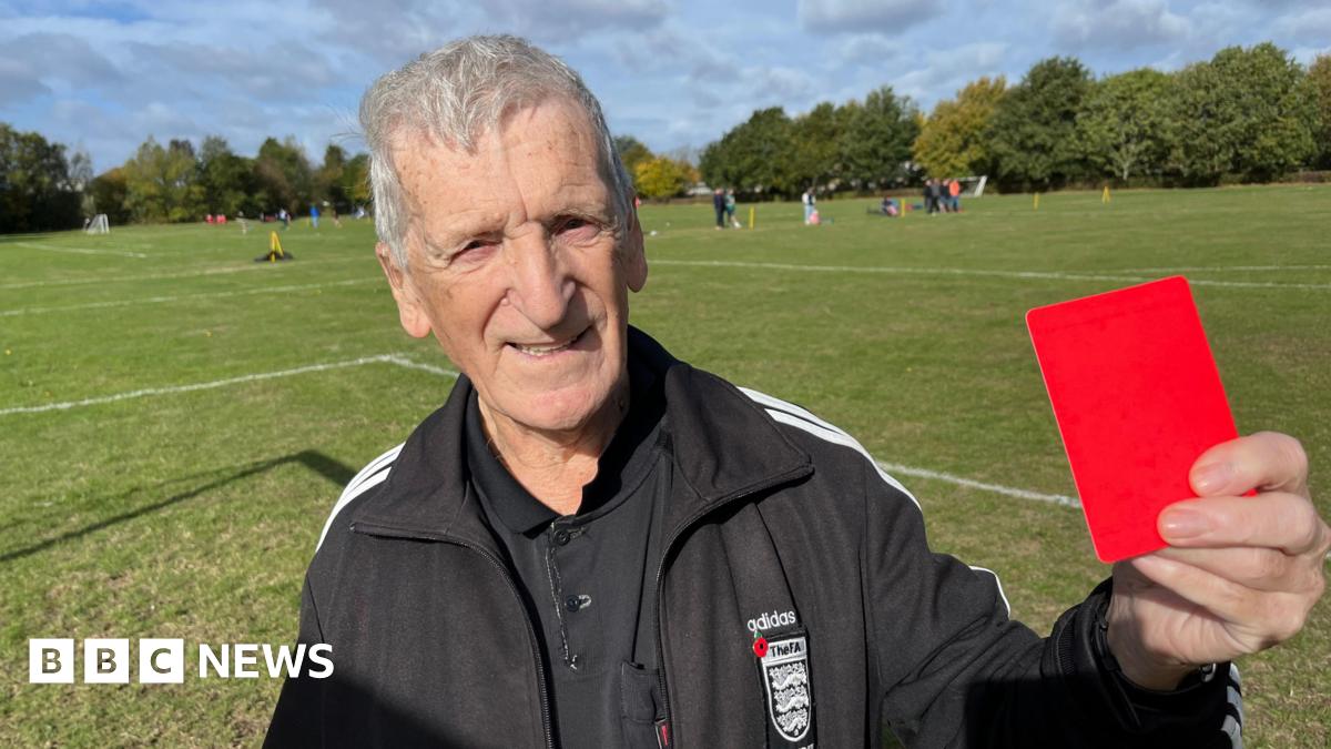 Cambridgeshire referee, 87, has no plans to hang up his whistle