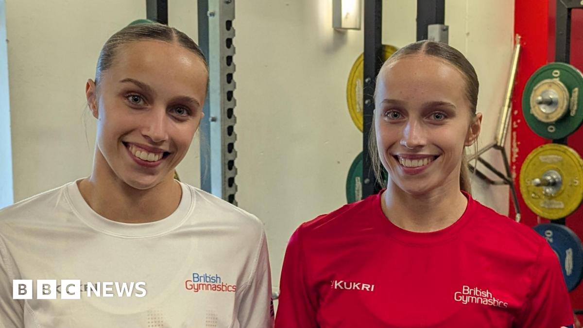 Gymnast twins Abigail and Emily Roper on their sibling rivalry BBC News
