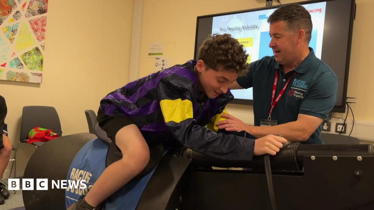 ADHD jockey visits school to inspire Gloucestershire students