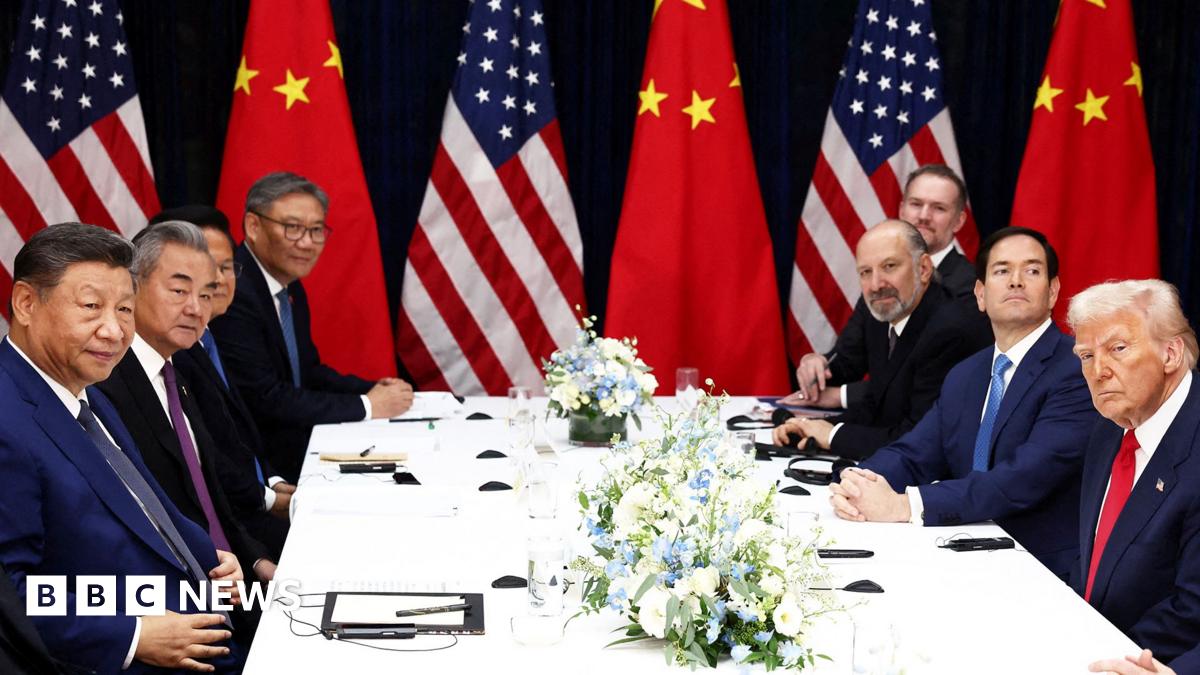 Donald Trump and his team sit across a negotiating table from Xi Jinping and his team