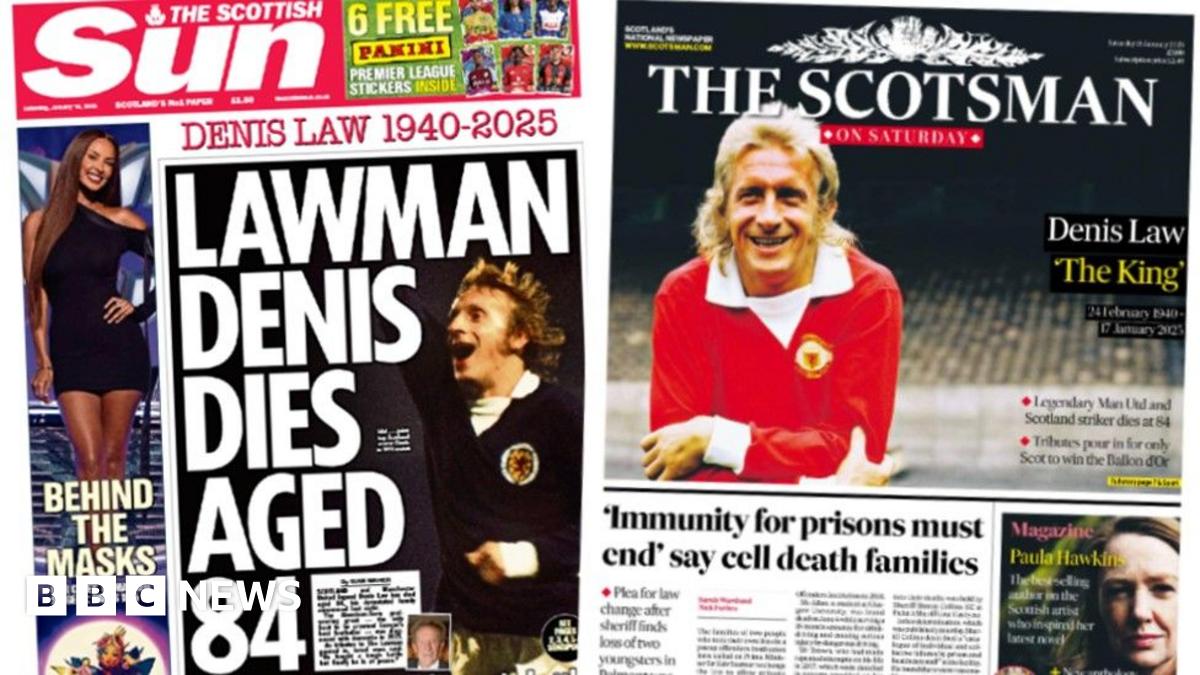 Scotland's papers: Denis Law tributes and calls to prosecute prisons