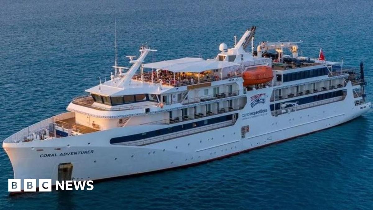 
                            Cruise ship hits reef on first trip since leaving passenger on island