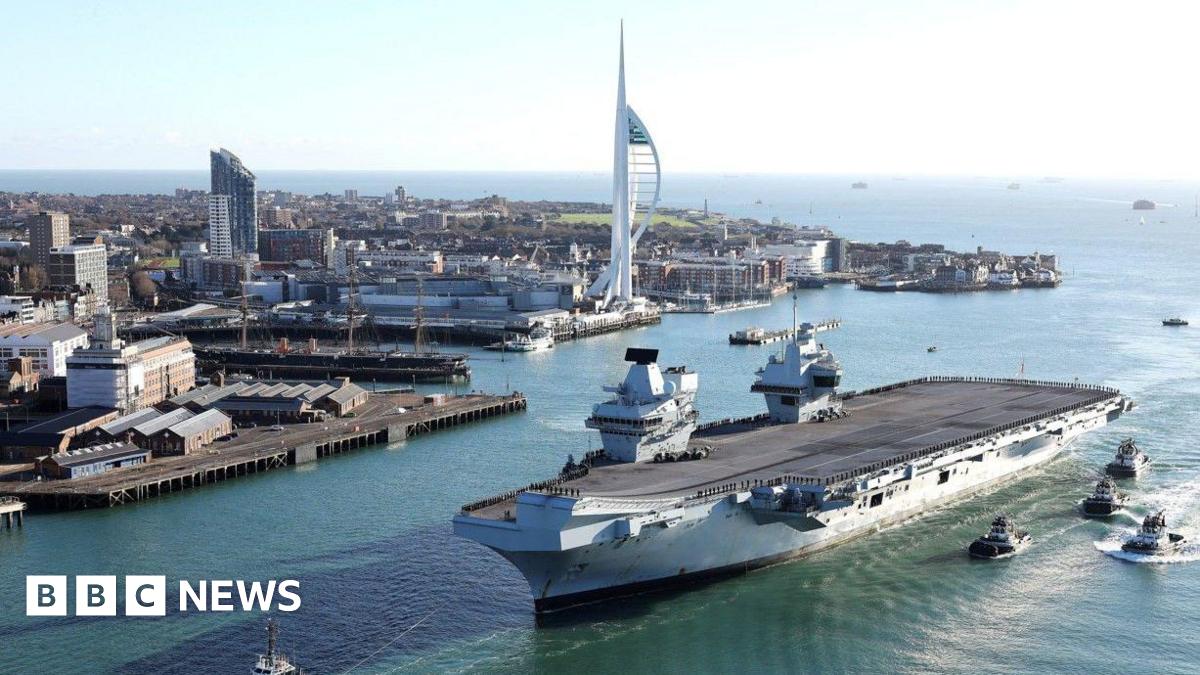 HMS Prince of Wales leaves Hampshire naval base to ‘protect UK waters’   www.bbc.co.uk