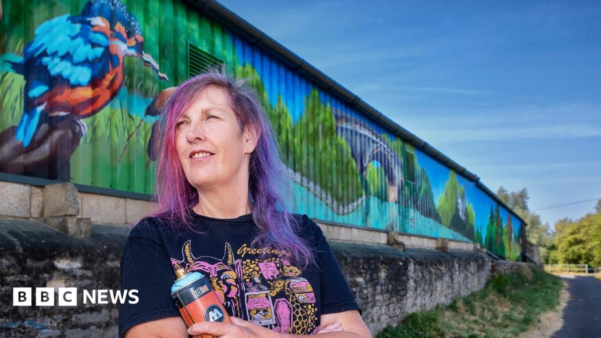 A419 'eyesore' transformed into outdoor artwork
