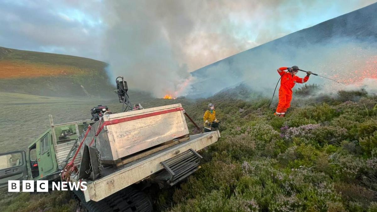 Rain brings hope of relief for crews fighting Cairngorms wildfire