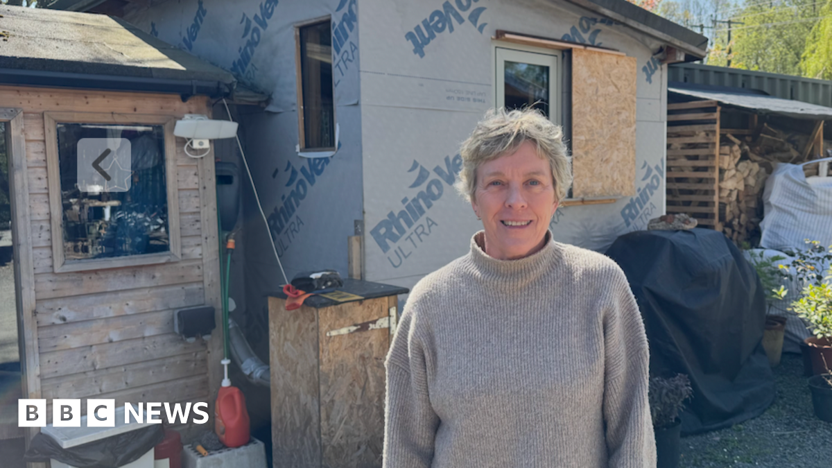 bbc.co.uk - Nicola Goodwin - River pollution leaves couple living in a shed on a building site