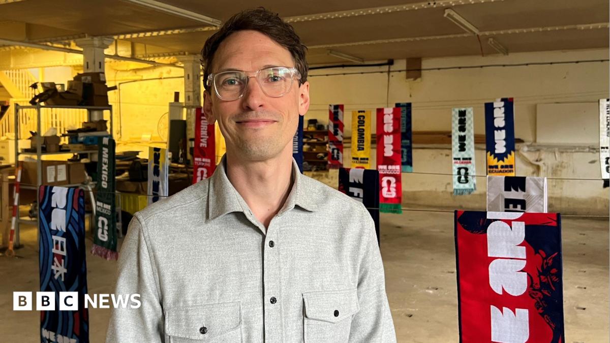bbc.co.uk - Nathan Turvey - World Cup scarves a 'pinch-me moment' for Otley designer