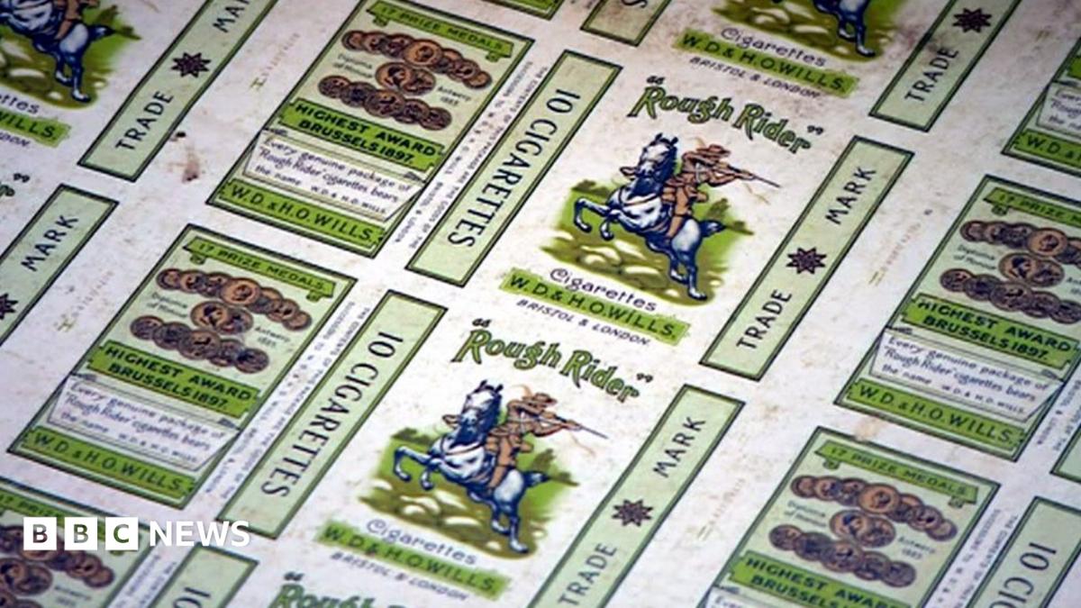 Cigarette packaging from 1940s found under carpet
