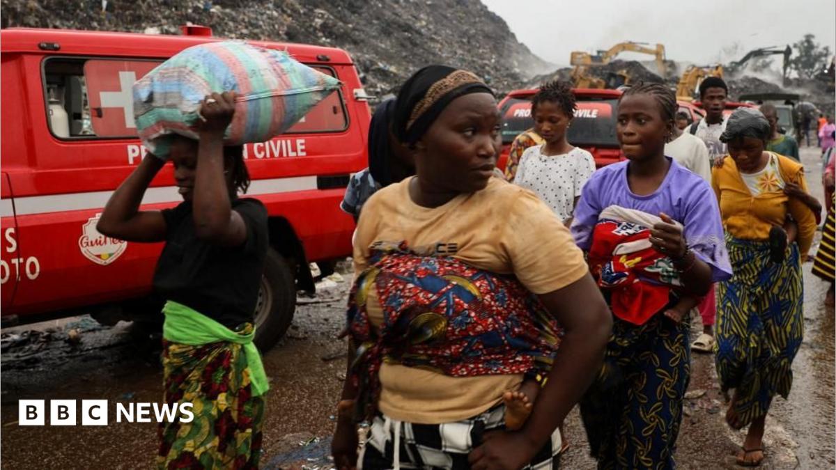 Guinea rubbish landfill collapse kills 31